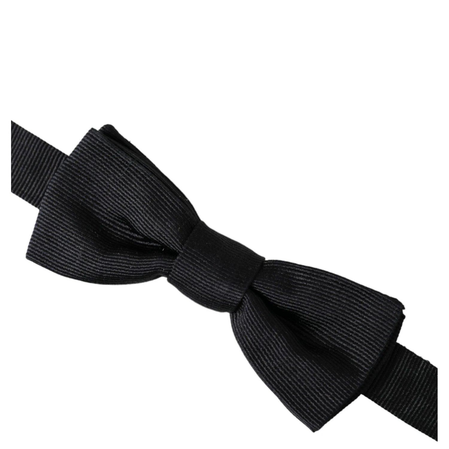 Black Silk Adjustable Neck Men Bow Tie