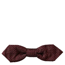 Red Silk Fantasy Adjustable Neck Men Bow Tie