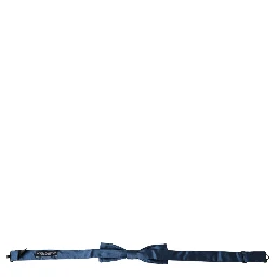 Blue Satin Silk Adjustable Neck Men Bow Tie