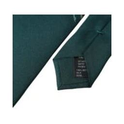 Green Printed 100% Silk Adjustable Men Tie