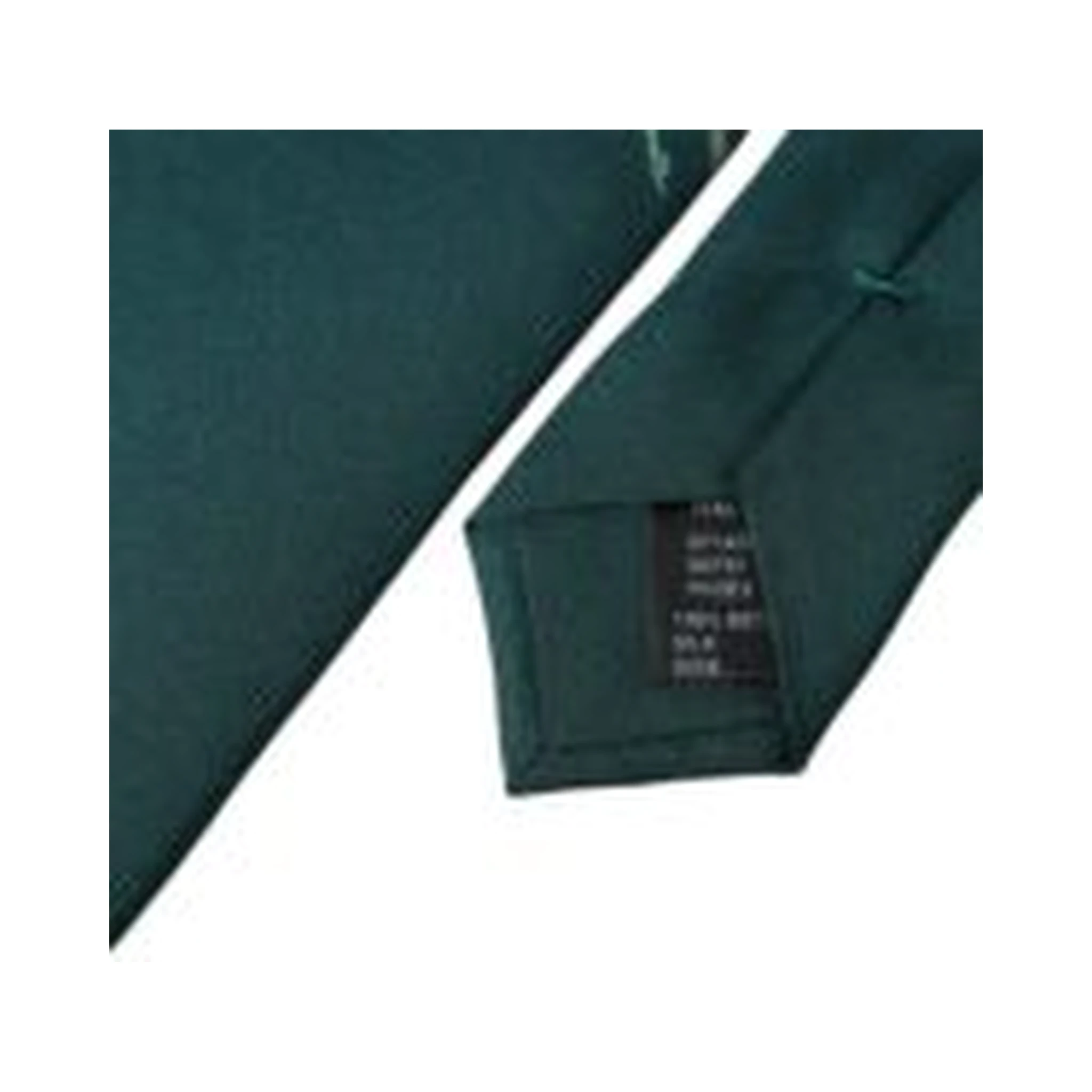 Green Printed 100% Silk Adjustable Men Tie