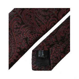 Bordeaux Patterned Silk Adjustable Men Tie