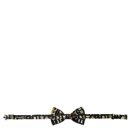 Black Silk Cocktail Adjustable Neck Men Bow Tie