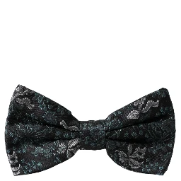 Multicolor Fantasy Floral Silk Adjustable Neck Men Bow Tie