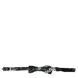 Black Floral Fantasy Adjustable Neck Men Bow Tie