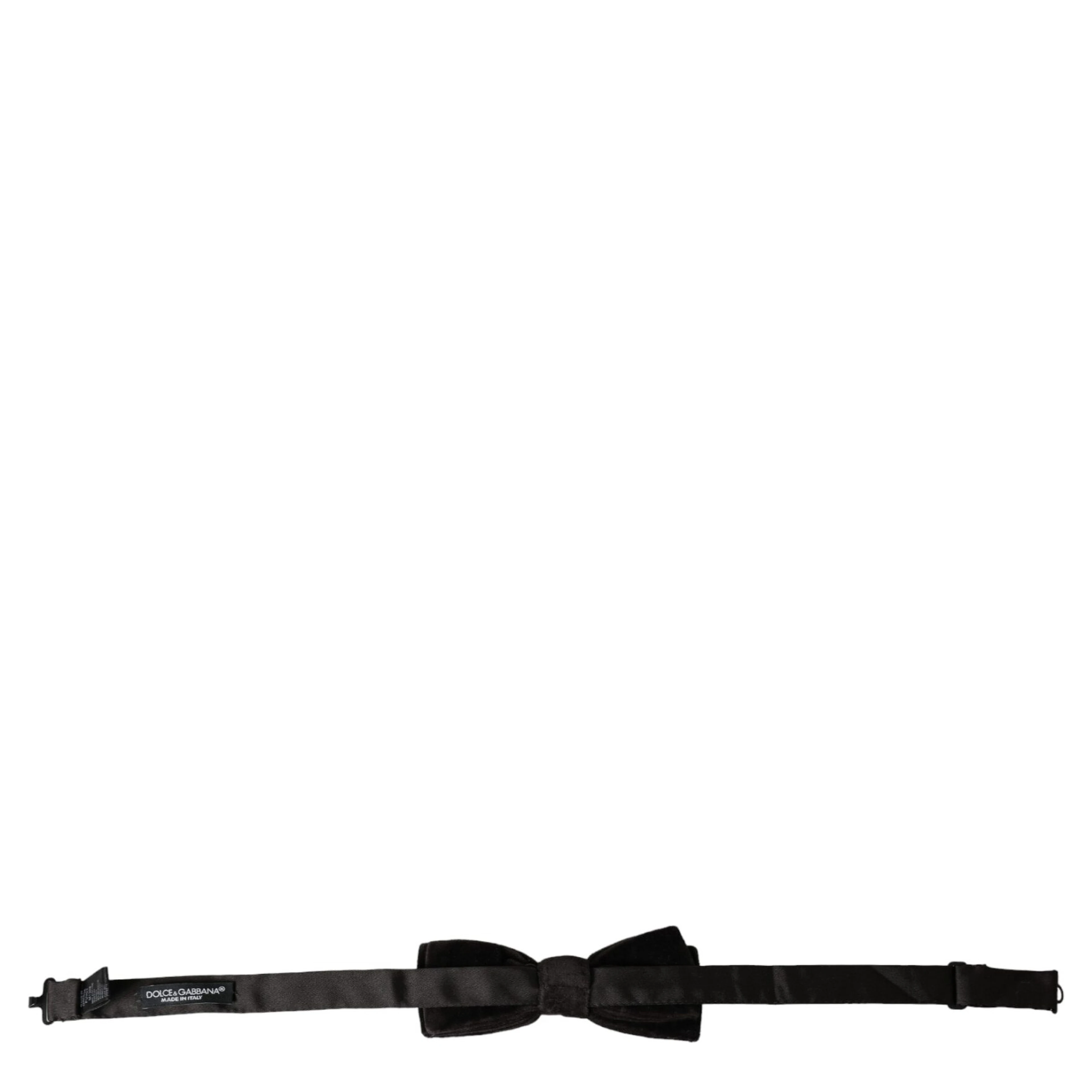 Black Velvet Cotton Adjustable Neck Men Bow Tie