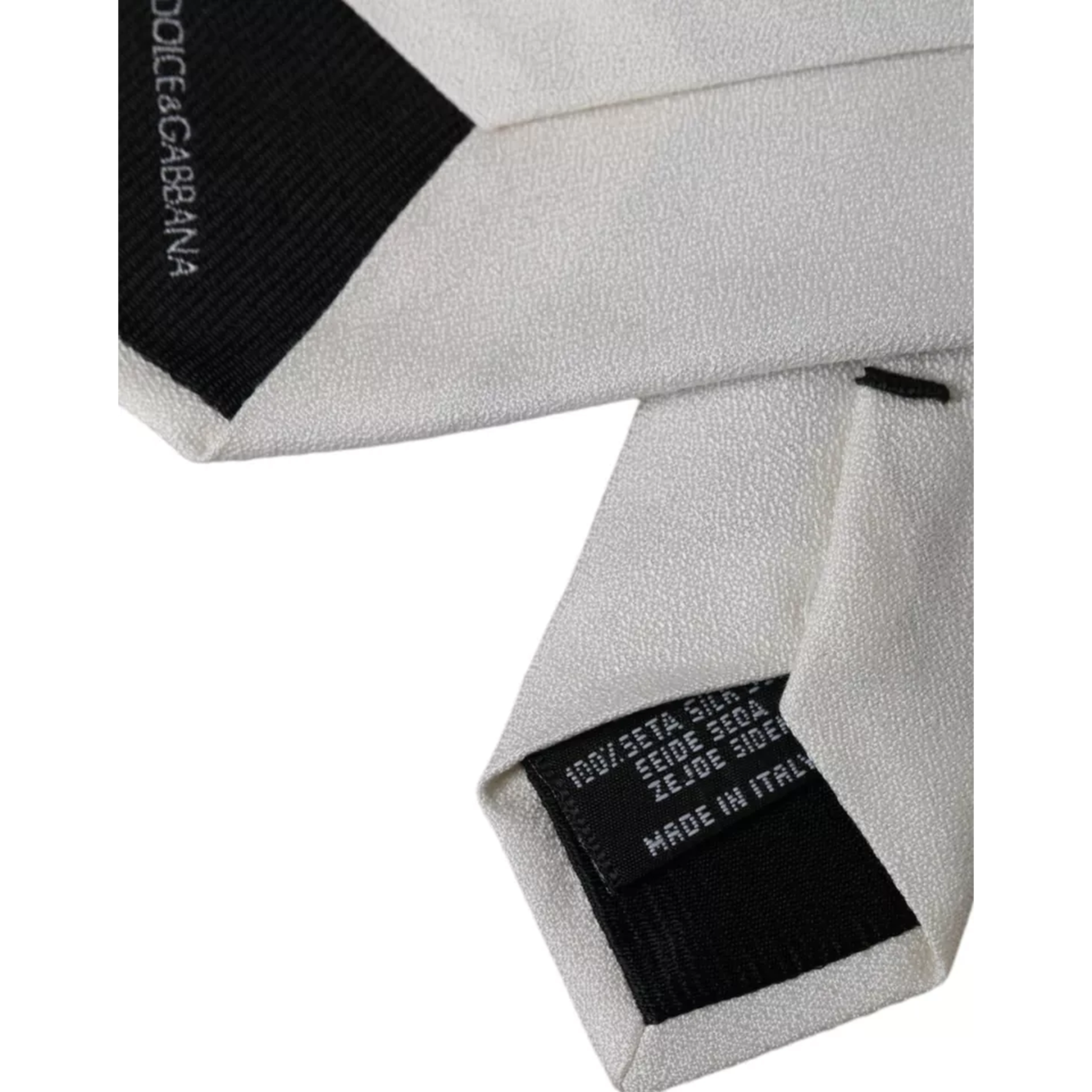 White Silk Classic Adjustable Men Tie
