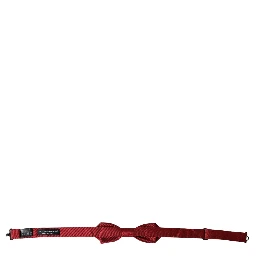 Red Silk Jacquard Adjustable Neck Men Bow Tie