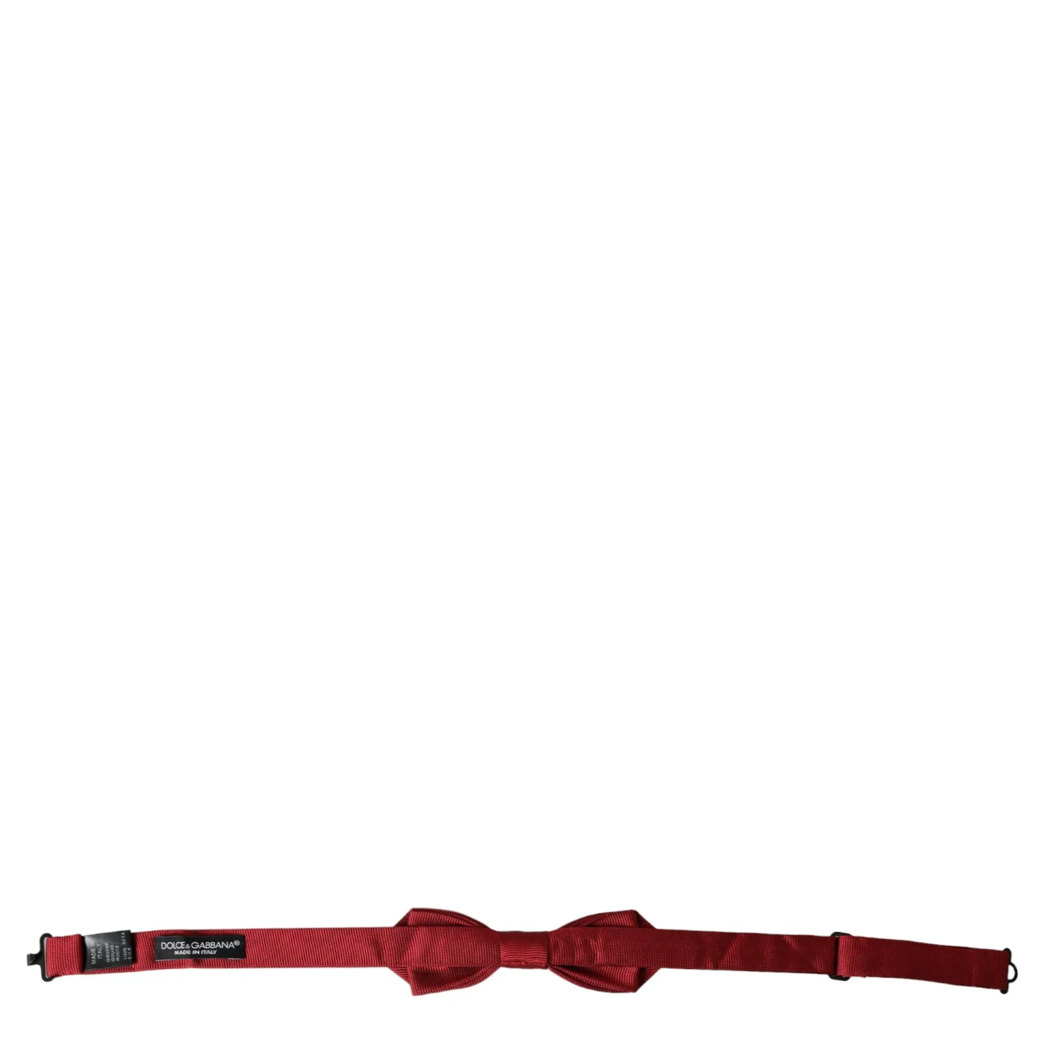 Red Silk Jacquard Adjustable Neck Men Bow Tie
