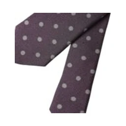 Purple 100% Silk Polka Dot Adjustable Men Tie