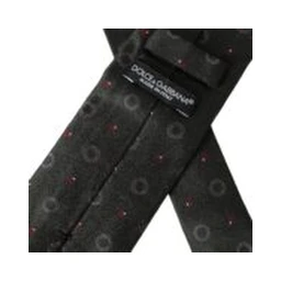 Dark Gray 100% Silk Fantasy Adjustable Men Tie