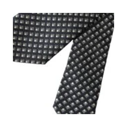 Black 100% Silk Patterned Adjustable Men Tie