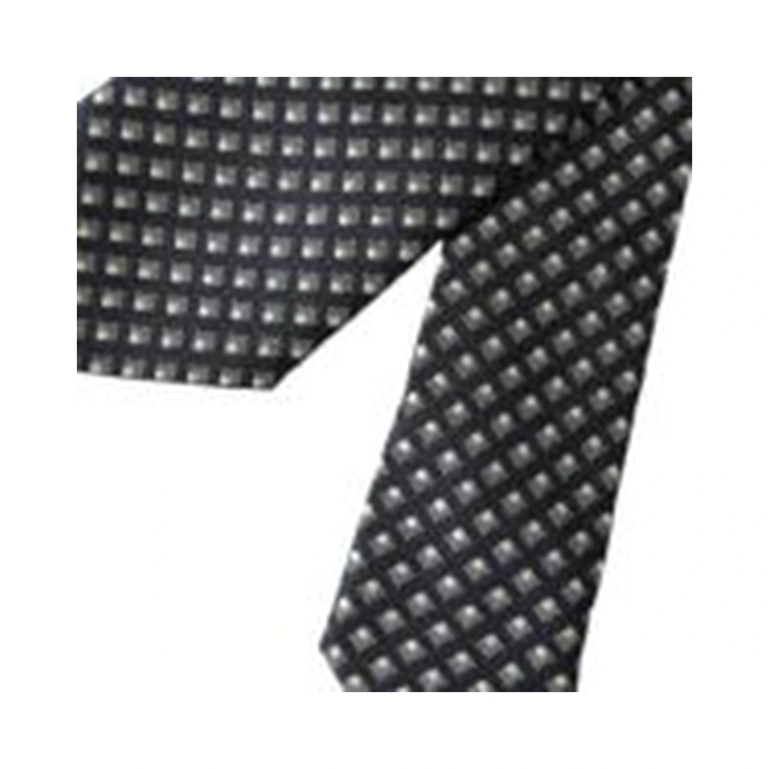 Black 100% Silk Patterned Adjustable Men Tie