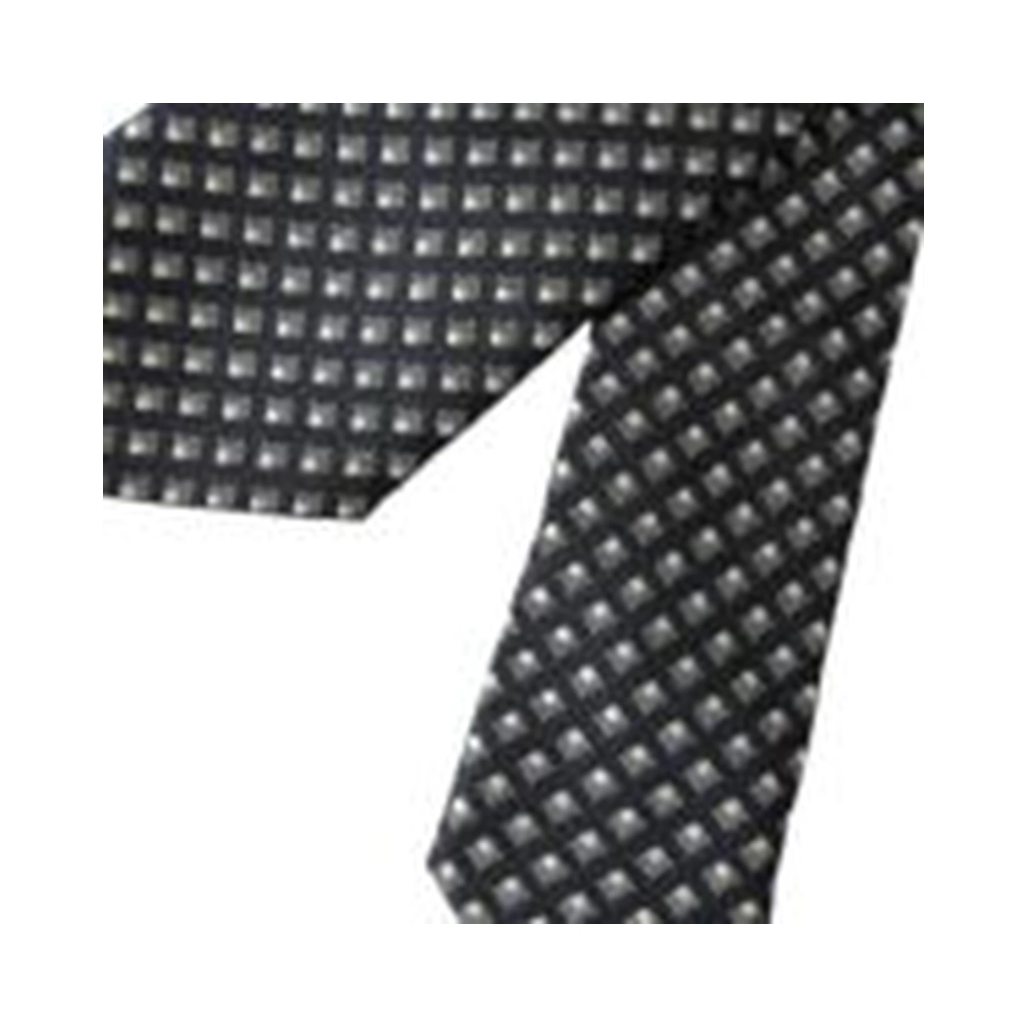 Black 100% Silk Patterned Adjustable Men Tie