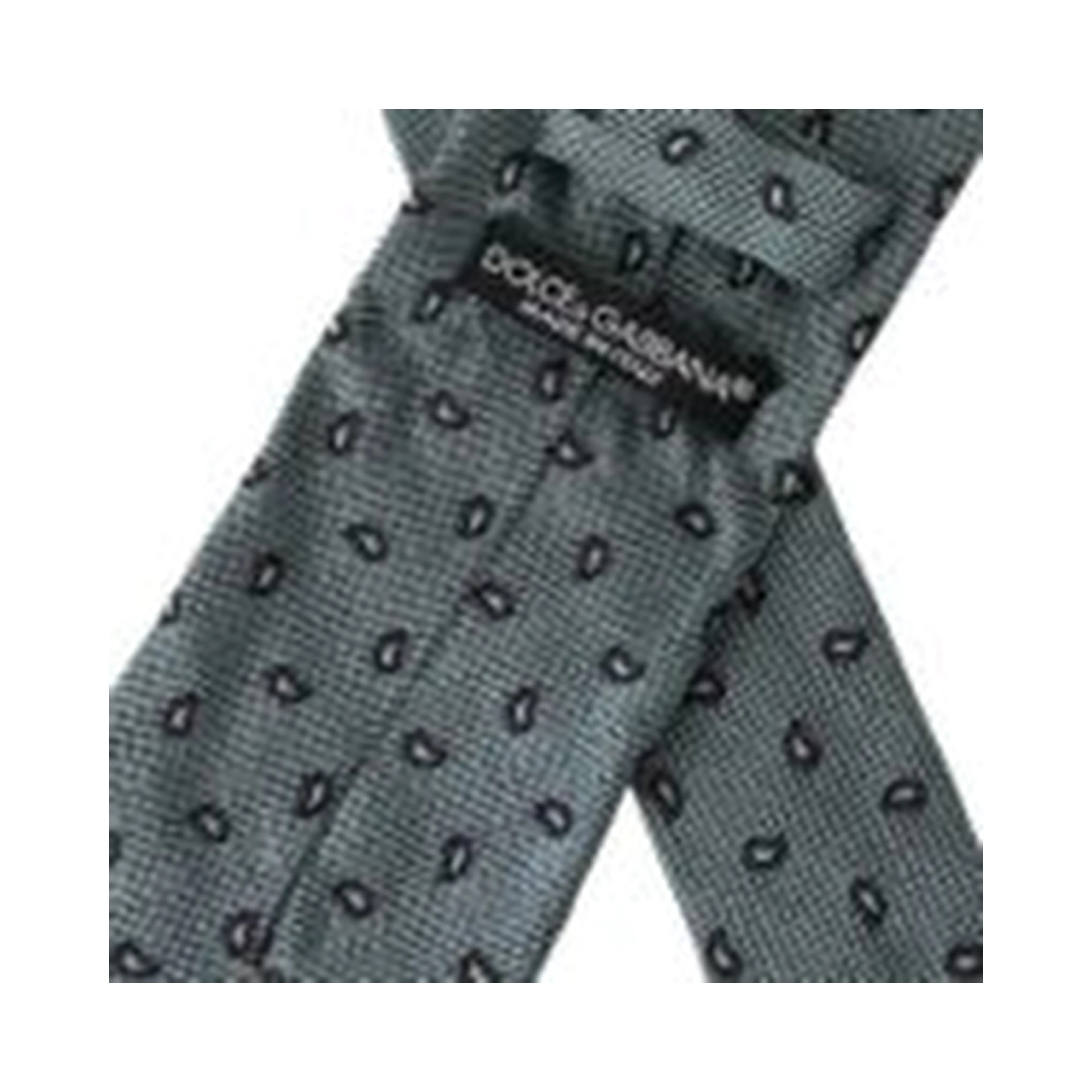 Green 100% Silk Patterned Adjustable Men Tie