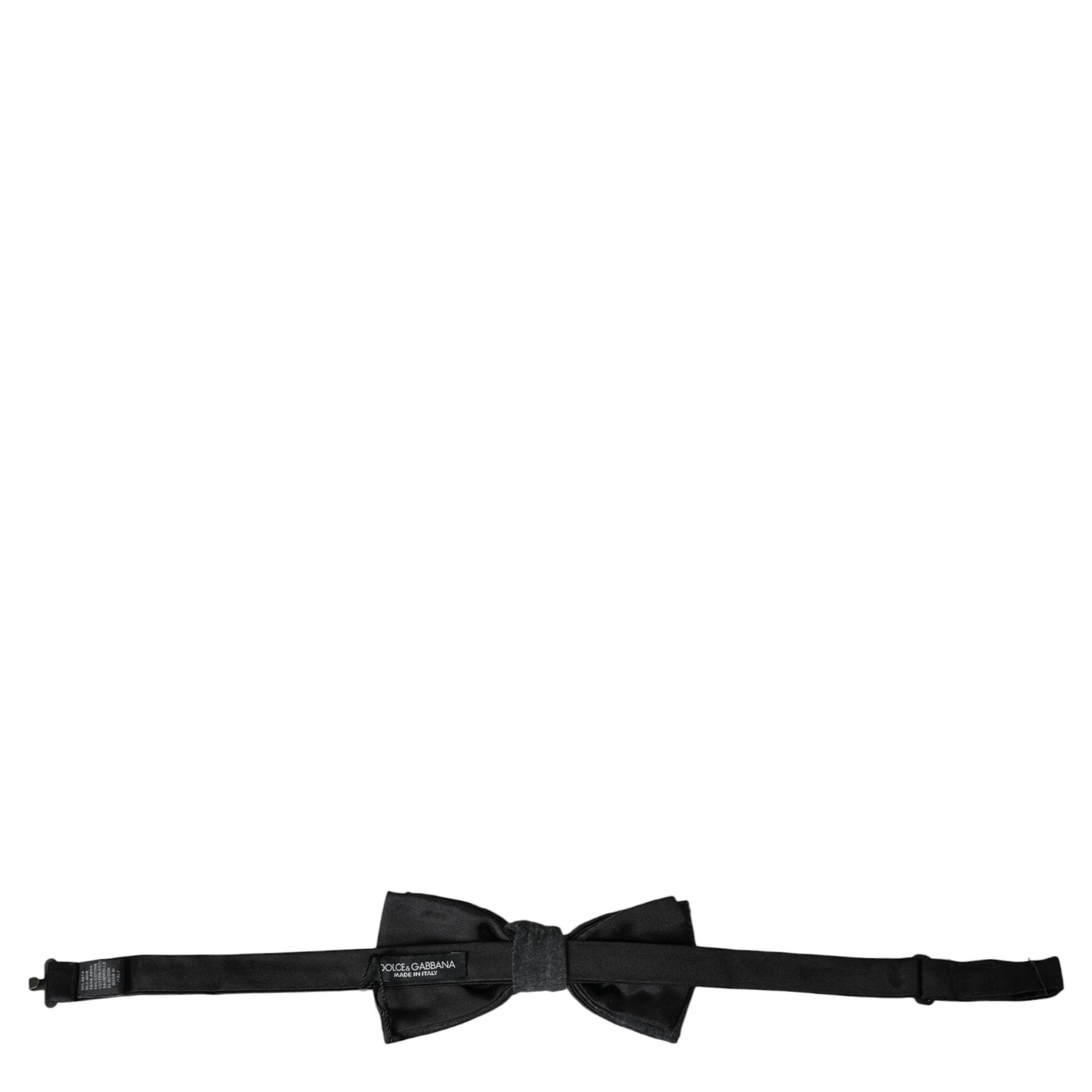 Dark Gray Silk Adjustable Neck Men Bow Tie
