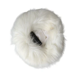 White Acrylic Fur Womens Bucket Hat
