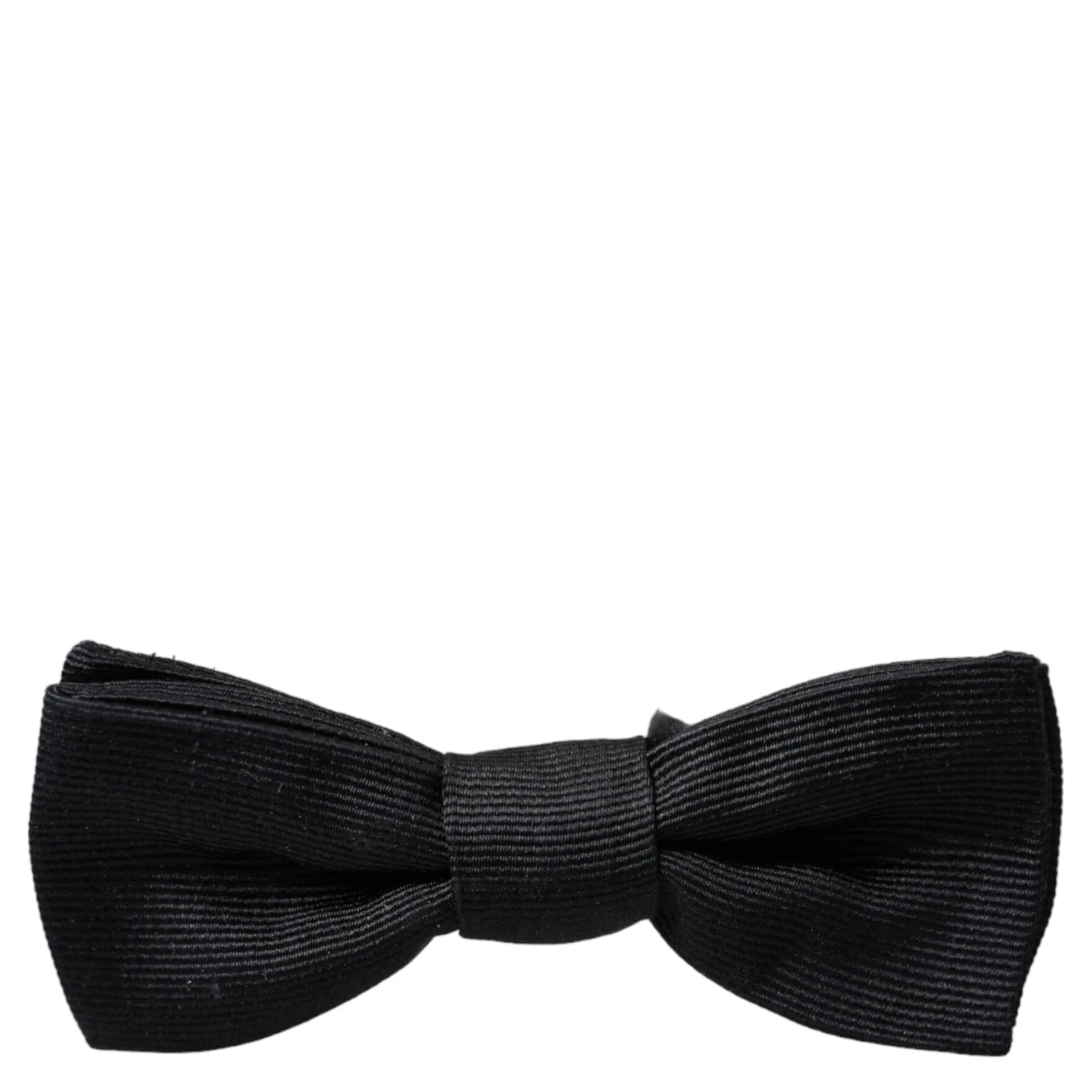 Black Silk Adjustable Neck Men Bow Tie