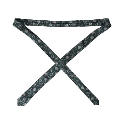 Green Floral Print Silk Adjustable Men Tie