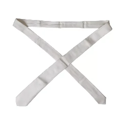 White Silk Classic Adjustable Men Tie
