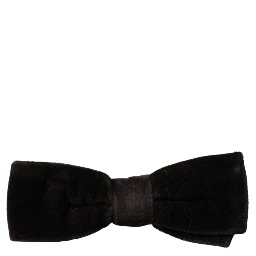 Black Velvet Cotton Adjustable Neck Men Bow Tie