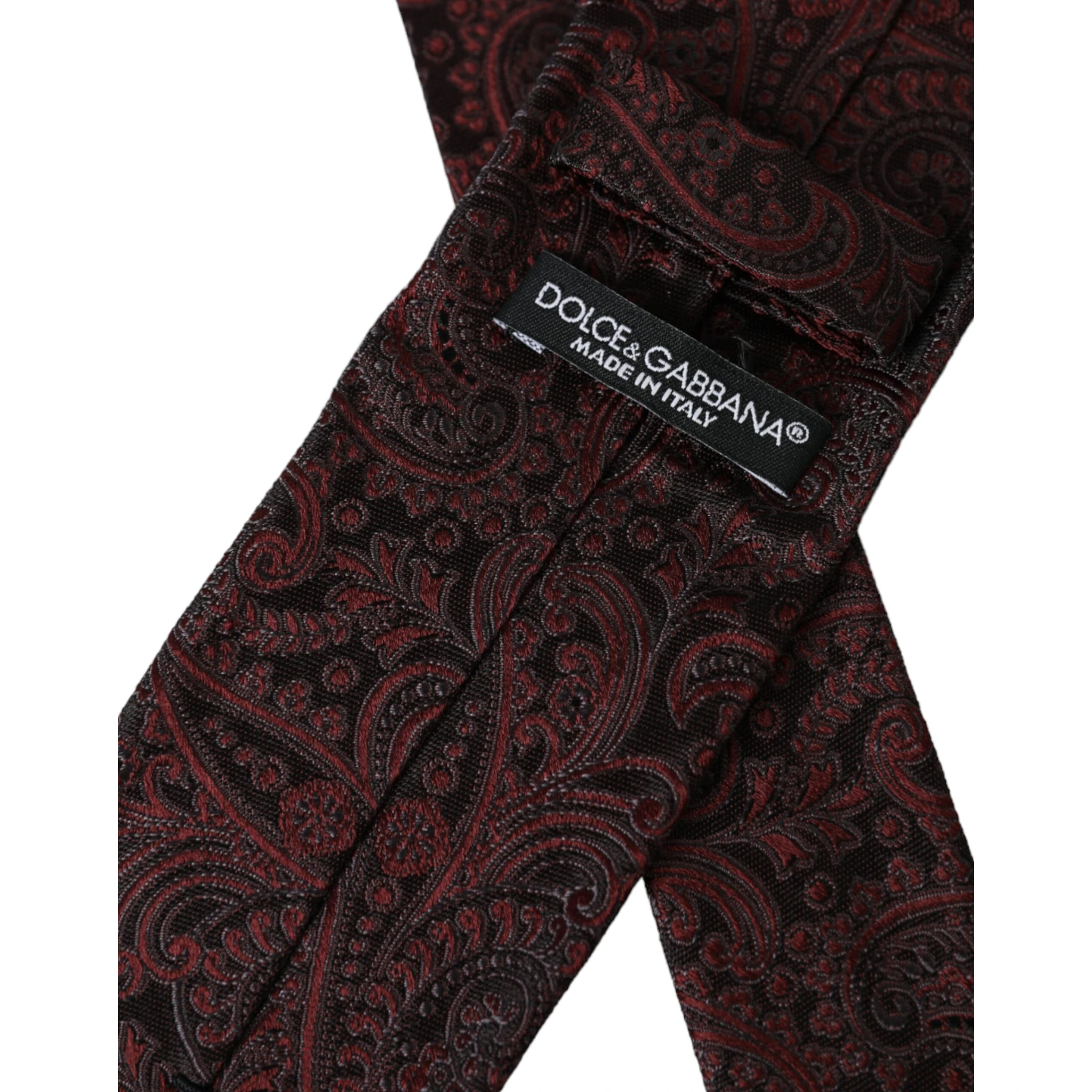 Bordeaux Patterned Silk Adjustable Men Tie