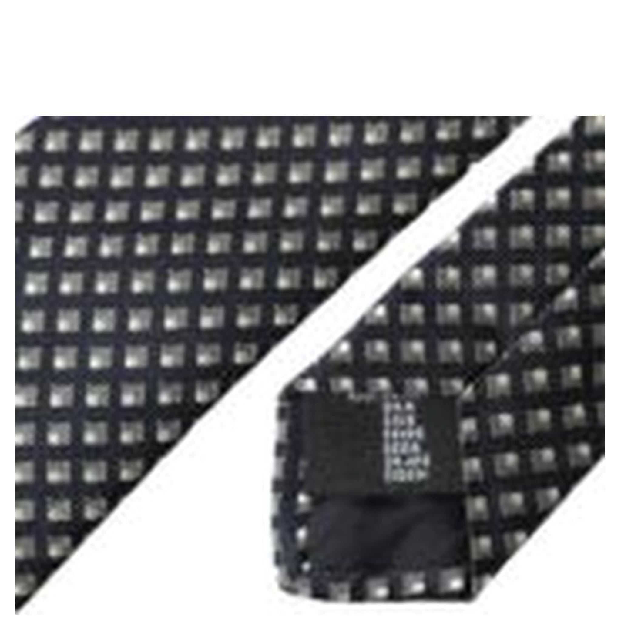 Black 100% Silk Patterned Adjustable Men Tie