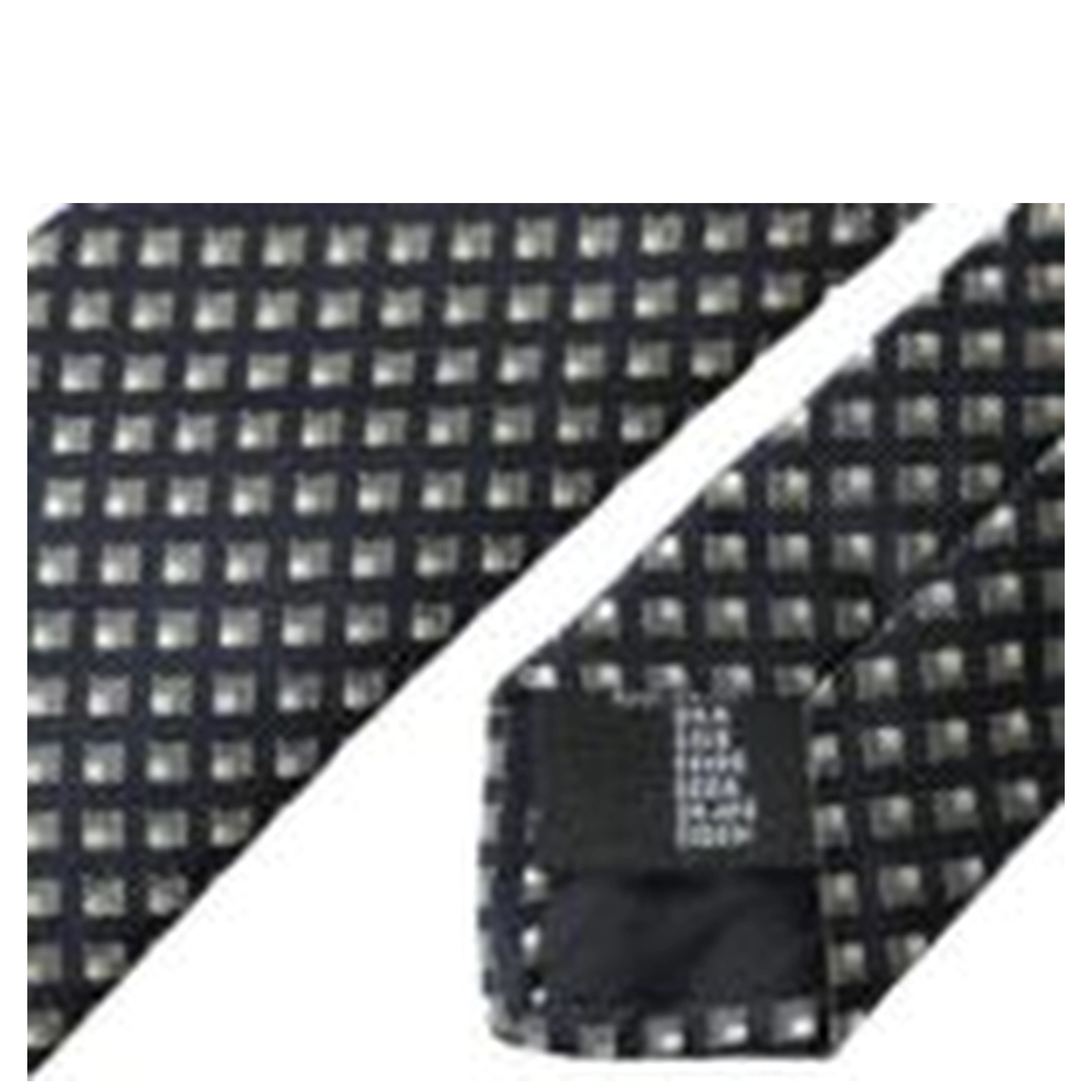 Black 100% Silk Patterned Adjustable Men Tie