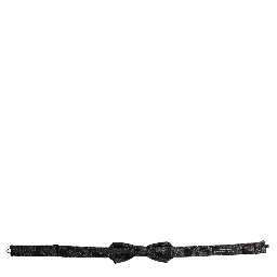 Black Silk Jacquard Adjustable Neck Men Bow Tie