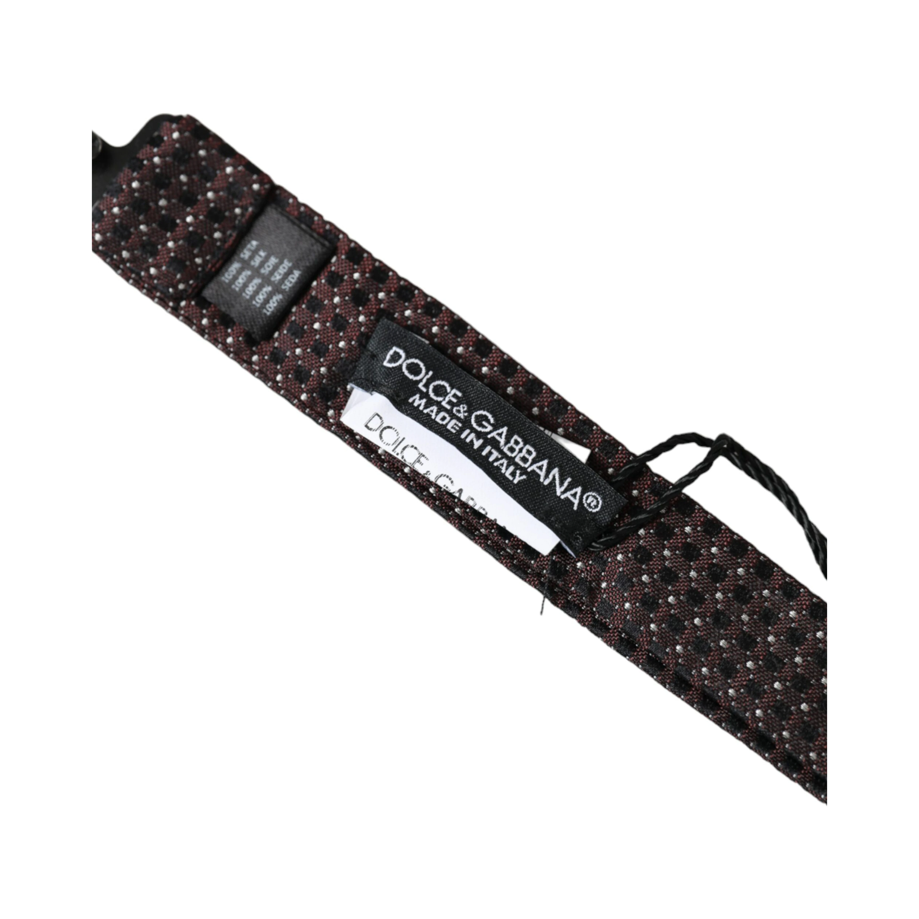 Brown Fantasy Silk Adjustable Neck Men Papillon Bow Tie