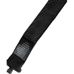 Dark Gray Silk Adjustable Neck Men Bow Tie
