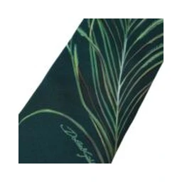 Green Printed 100% Silk Adjustable Men Tie