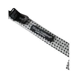 Gray Silk Polka Dot Adjustable Neck Men Papillon Bow Tie