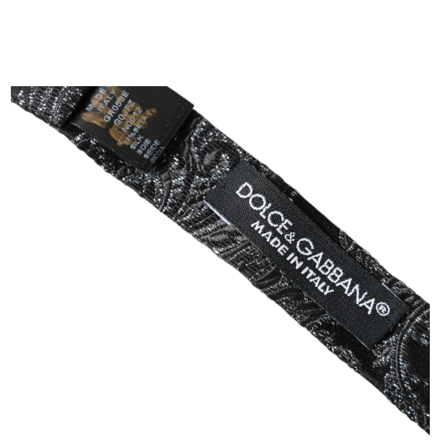 Black Silk Jacquard Adjustable Neck Men Bow Tie