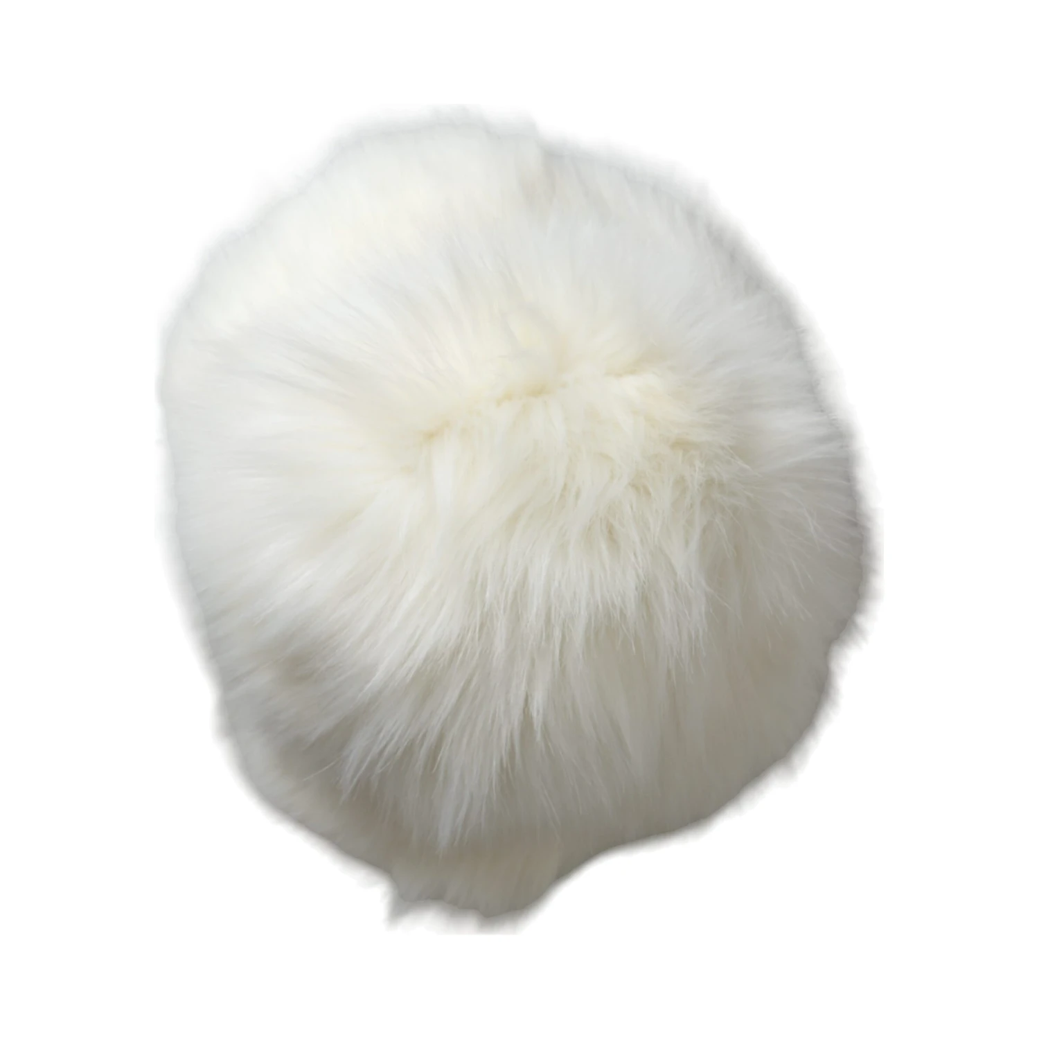 White Acrylic Fur Womens Bucket Hat