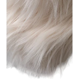 Off White Acrylic Fur Womens Bucket Hat