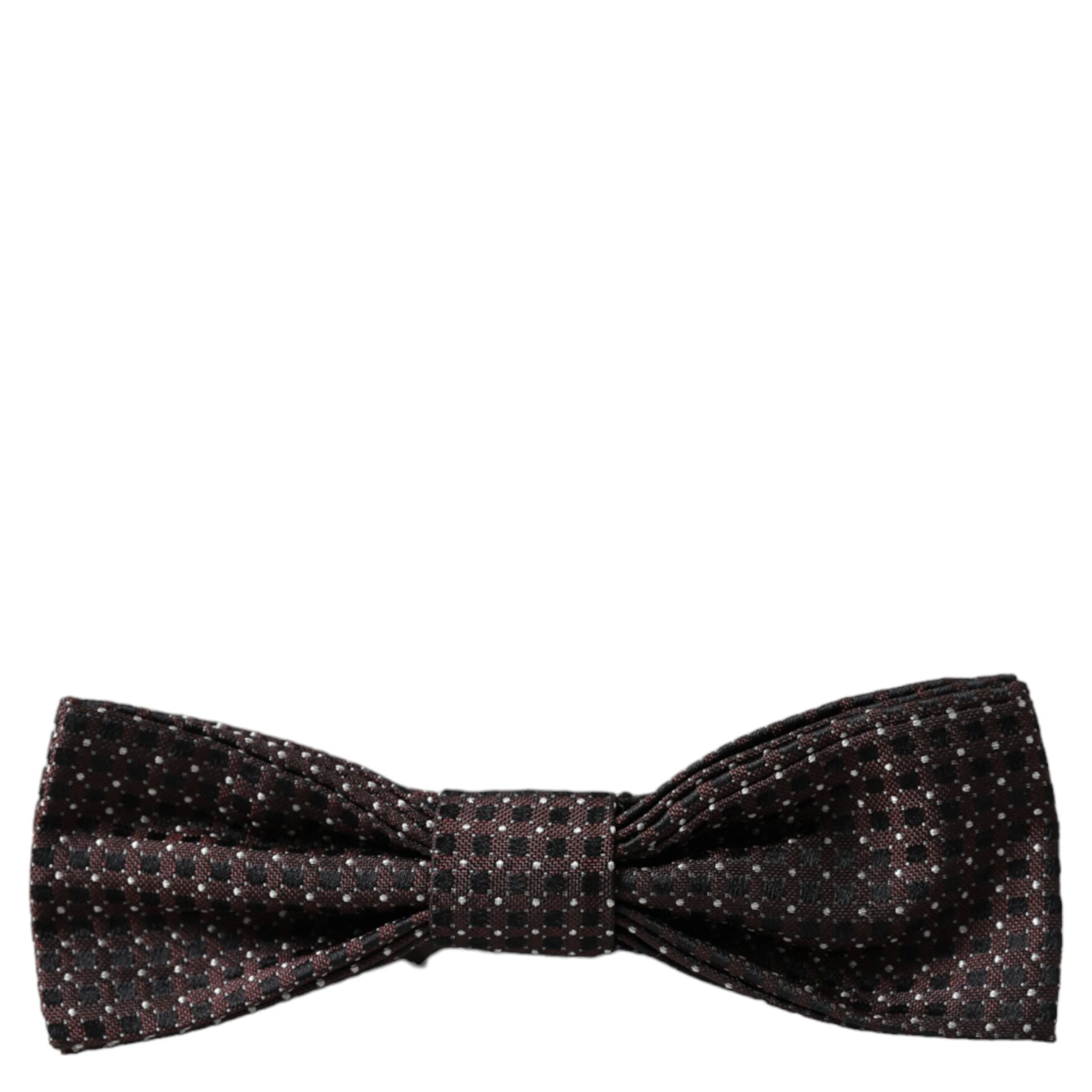Brown Fantasy Silk Adjustable Neck Men Papillon Bow Tie