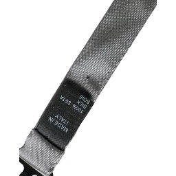 Gray Satin Silk Adjustable Neck Men Papillon Bow Tie