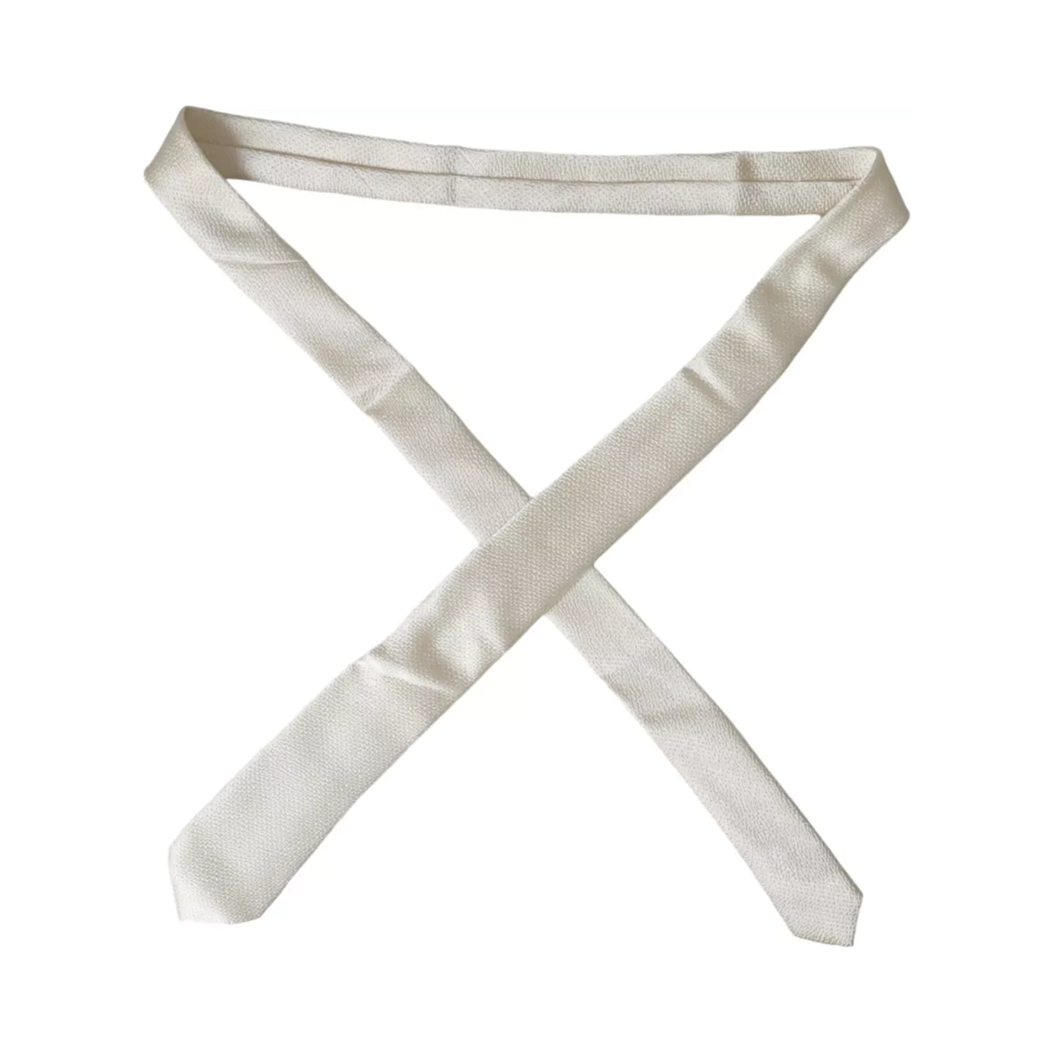 Off White 100% Silk Adjustable Necktie Men Tie