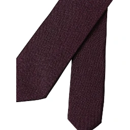Bordeaux Solid 100% Silk Adjustable Men Tie