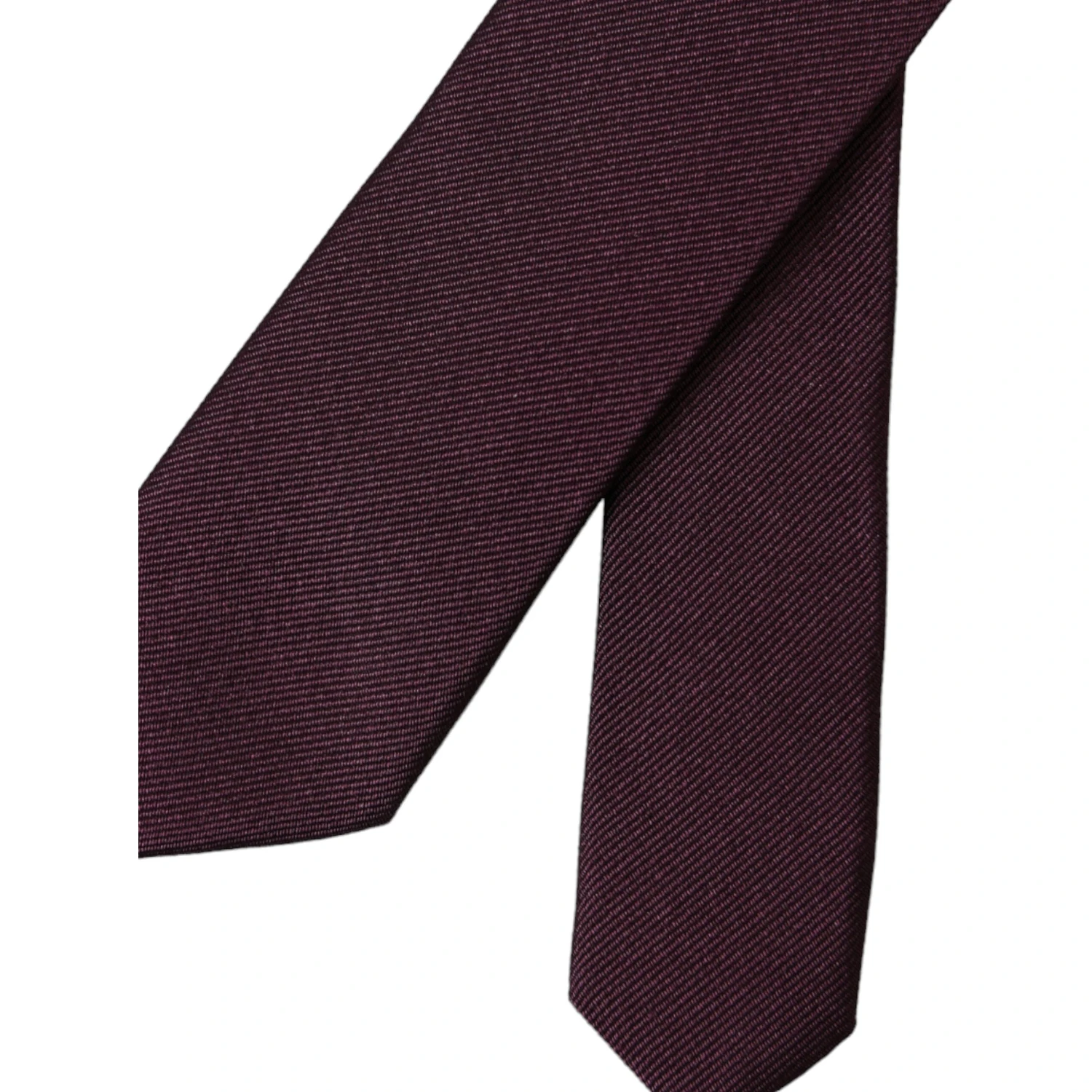 Bordeaux Solid 100% Silk Adjustable Men Tie