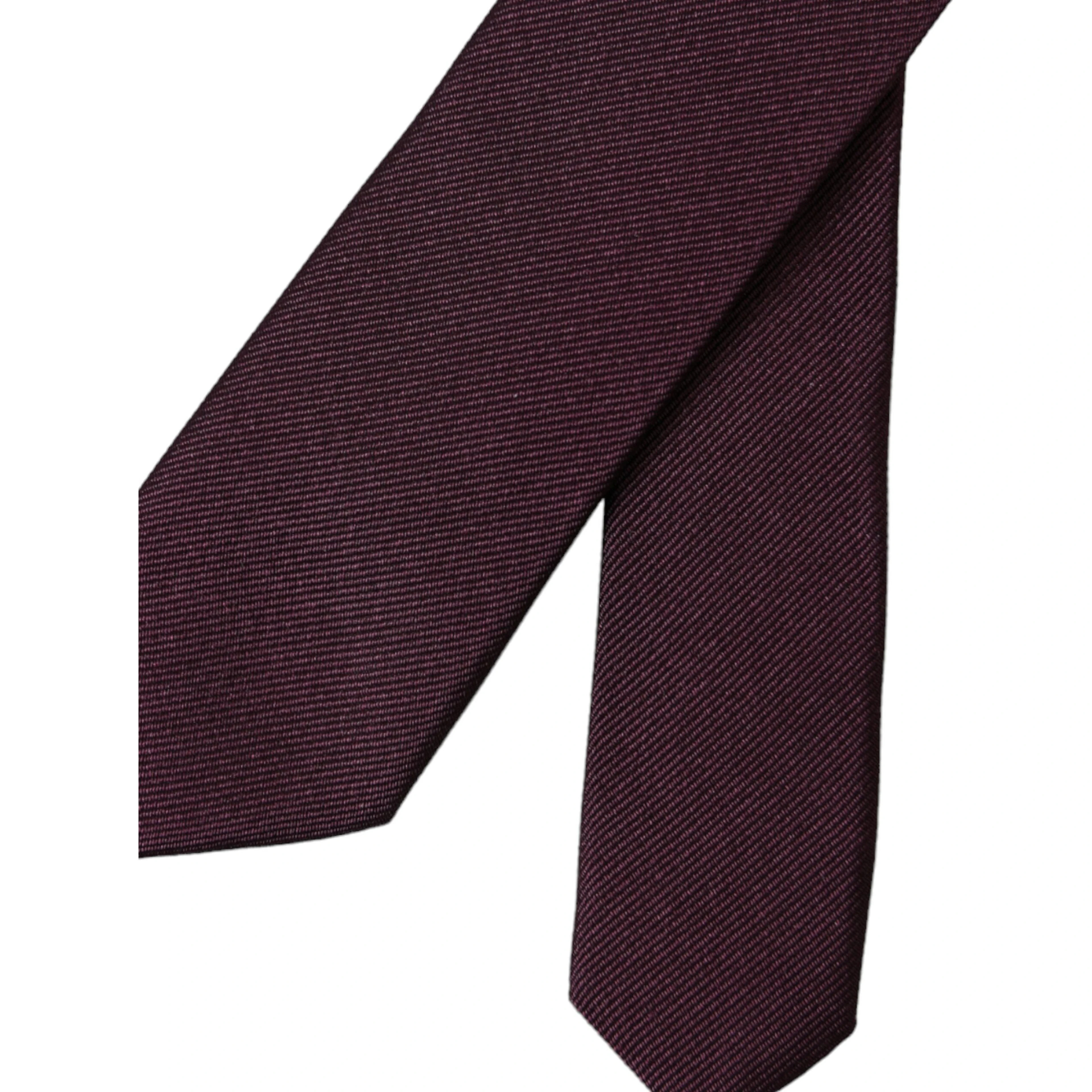 Bordeaux Solid 100% Silk Adjustable Men Tie