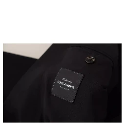 Black Wool Slim Fit Coat Jacket Blazer