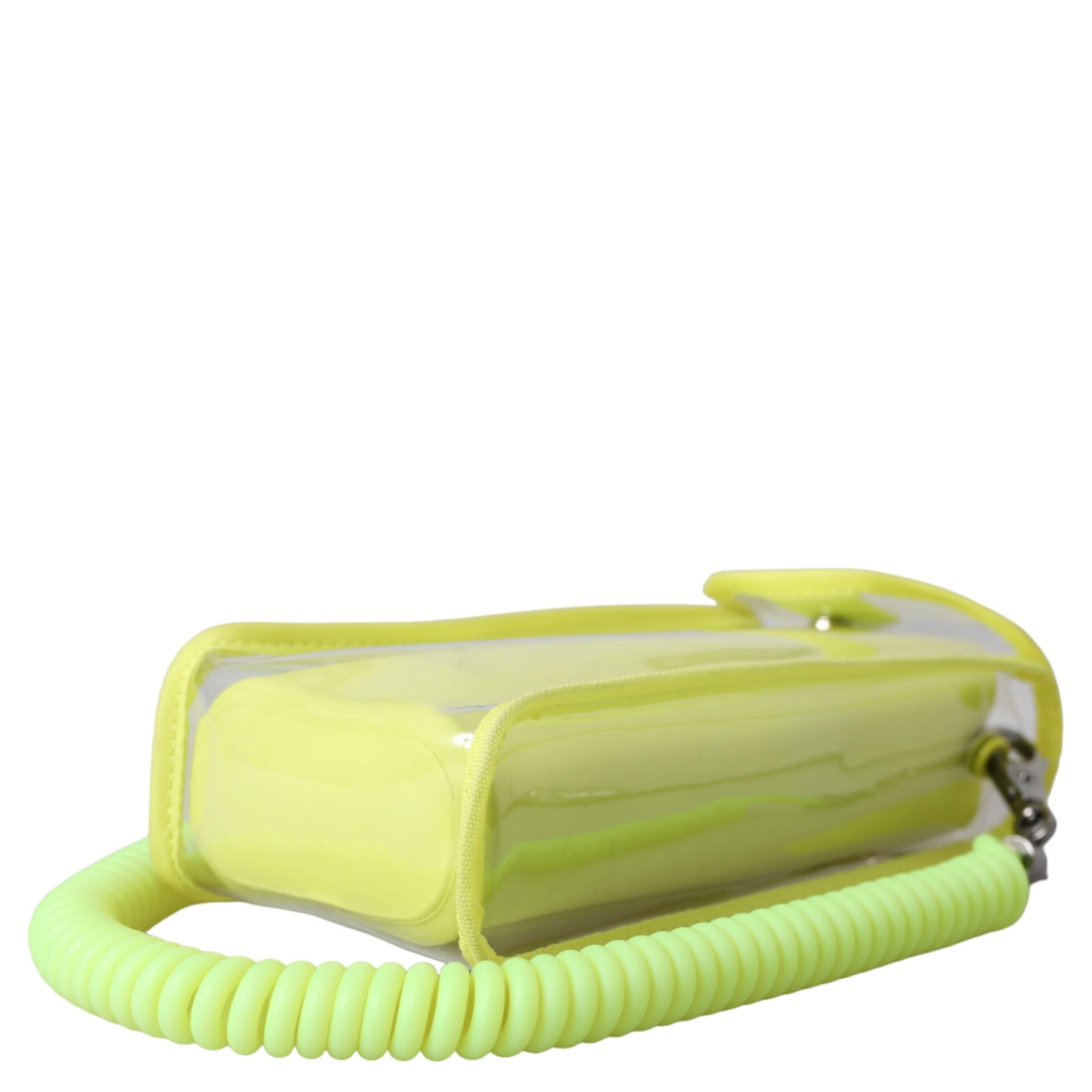 Yellow Green Plastic DG Logo Neck Strap Cardholder Wallet
