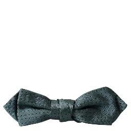 Green Silk Fantasy Adjustable Neck Men Papillon Bow Tie