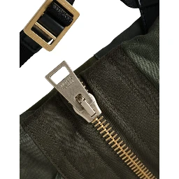 Military Green Patchwork Rucksack Backpack Bag