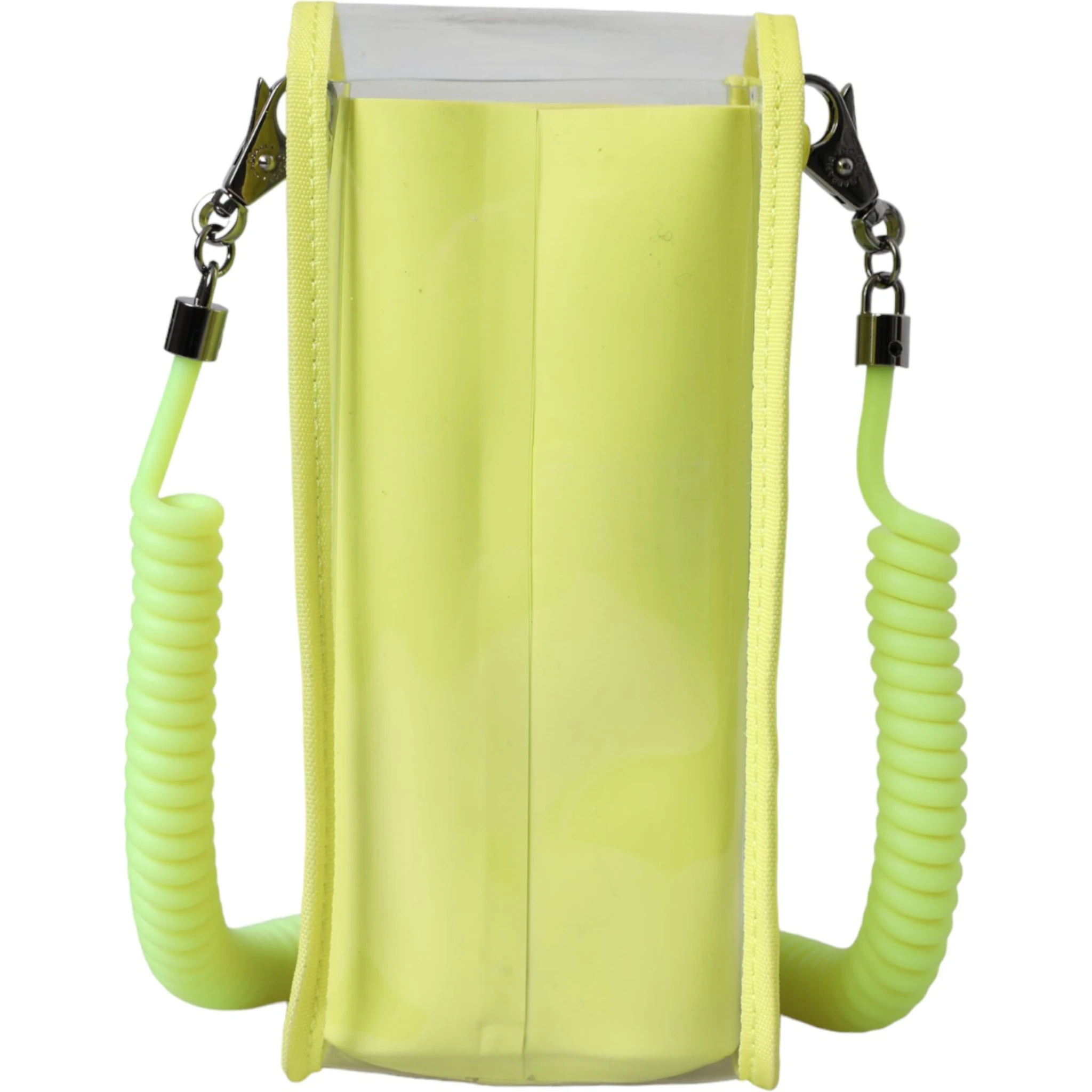 Yellow Green Plastic DG Logo Neck Strap Cardholder Wallet