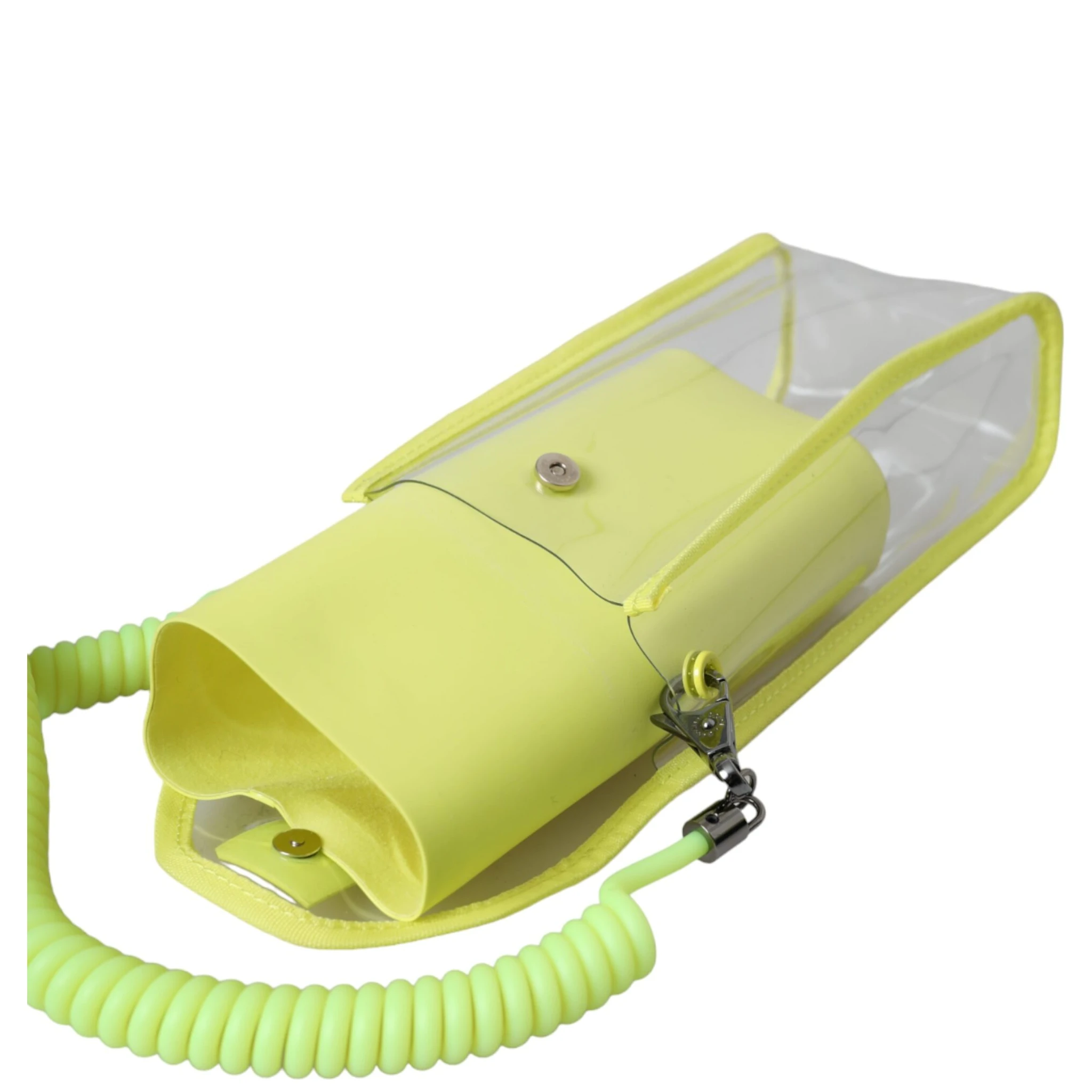 Yellow Green Plastic DG Logo Neck Strap Cardholder Wallet
