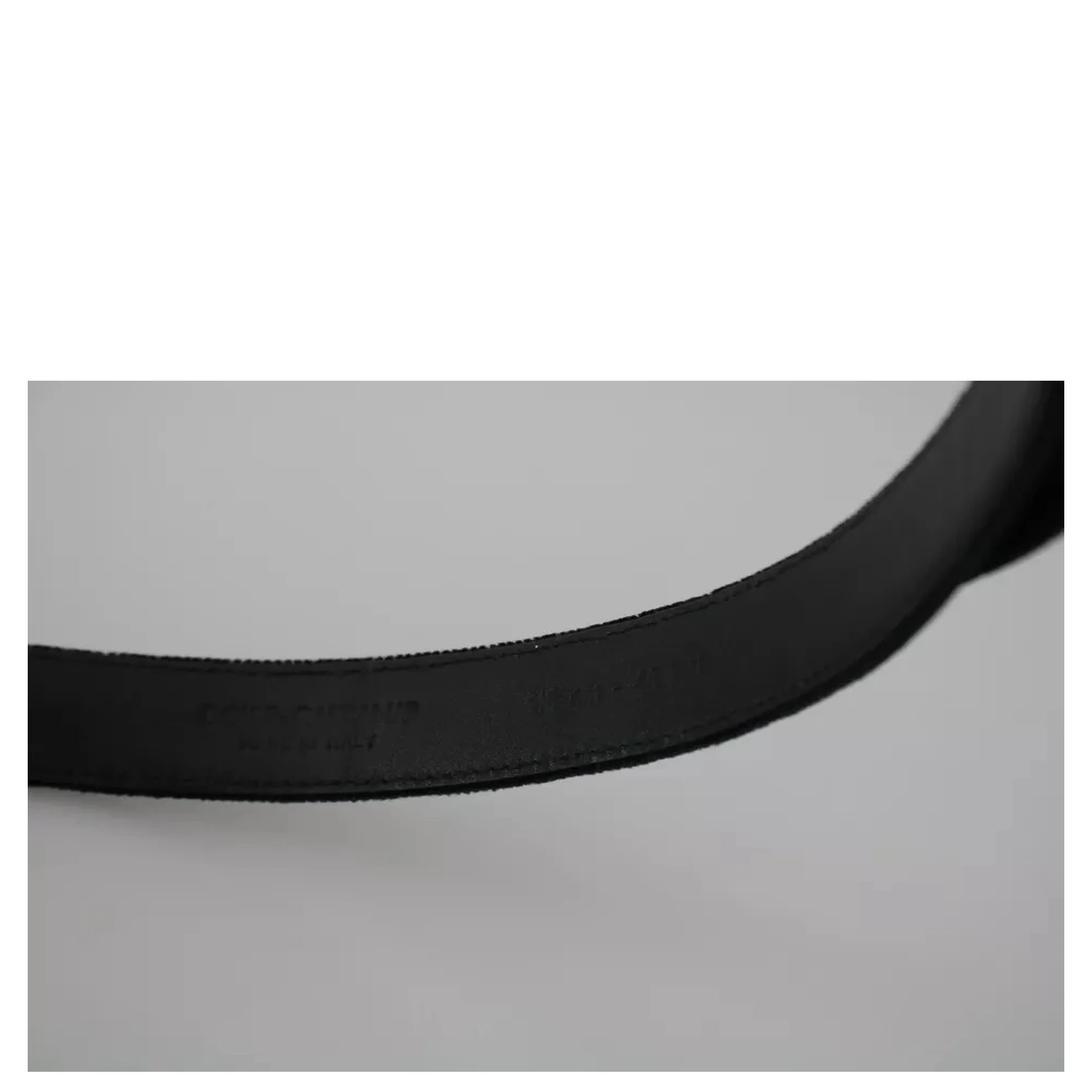 Black Velvet Leather Silver Buckle Belt