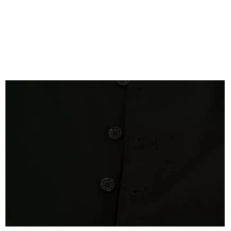 Black Solid STAFF Slim Fit Waistcoat Vest